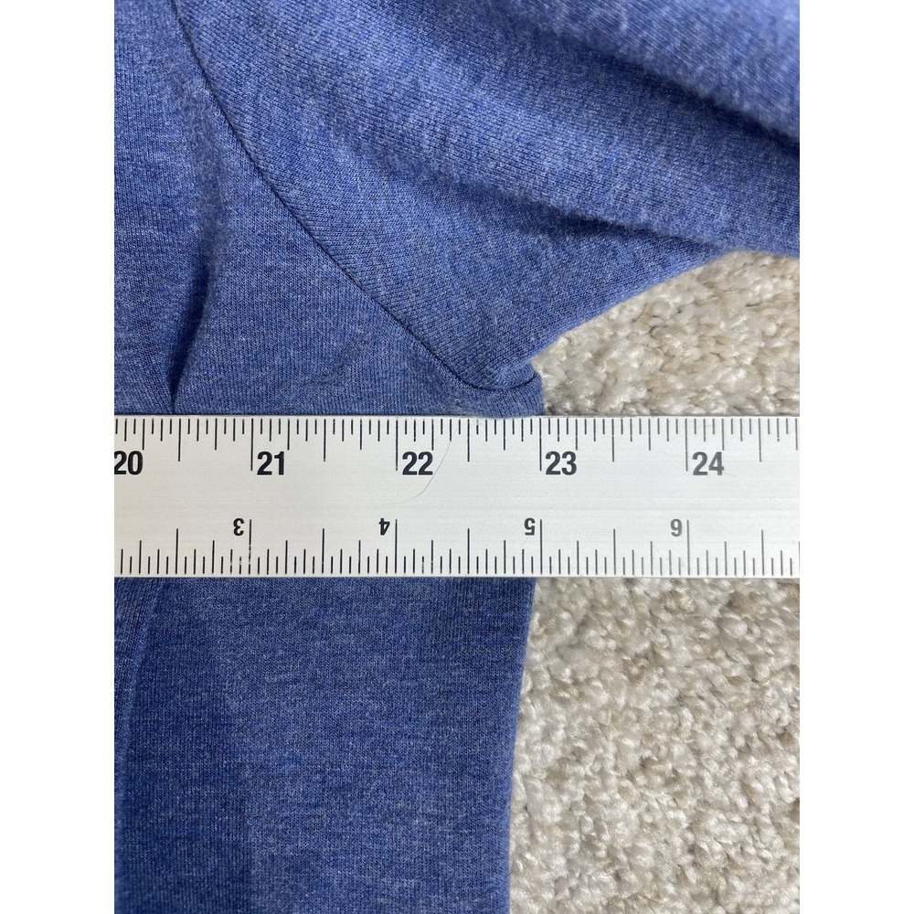 Soft Surroundings Blue Hooded Open-Front Women's Sweater Cardigan - Picture 6 of 7